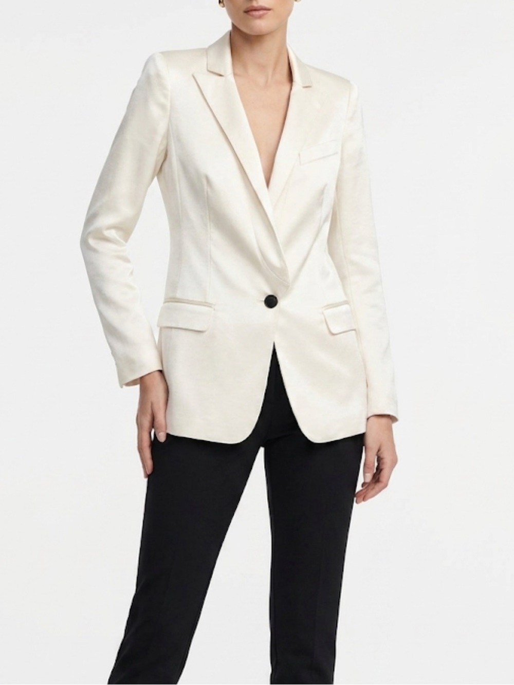 SMYTHE Satin Tuxedo Blazer